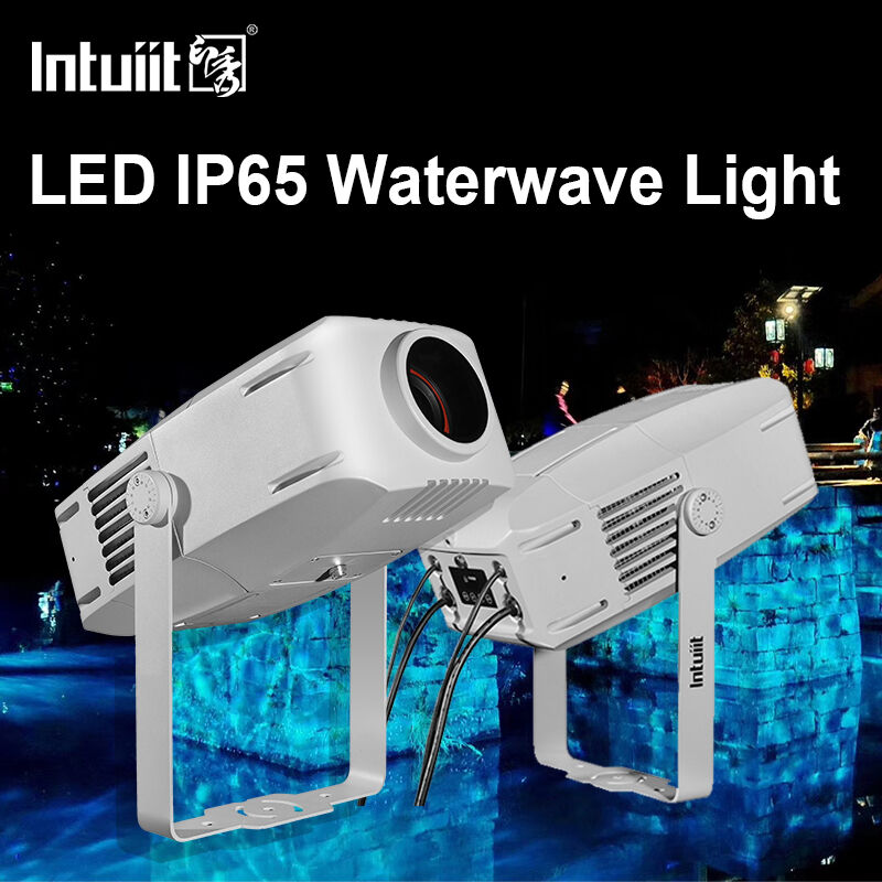 پروژکتور موج آب فضای باز IP65 | LED RGBW، گزینه‌های ۶۰ وات تا ۴۰۰ وات، DMX512، نور موج متحرک برای نماها، باغ‌ها