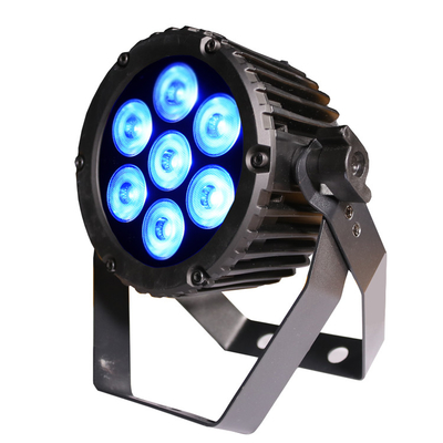 DJ Wedding Concert Dimmable RGBW LED Stage Light LED Par Light 7*3W ضد آب