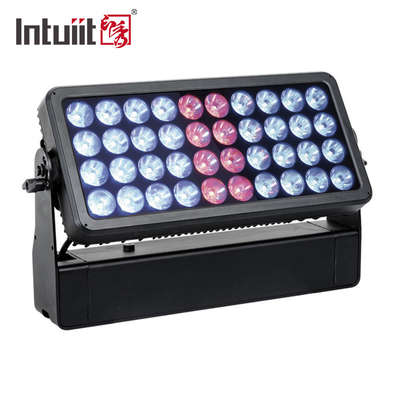 40x10w IP65 چراغ های LED منظره فضای باز دکوراسیون ساختمان چراغ های شستشو LED رنگی شهر DMX