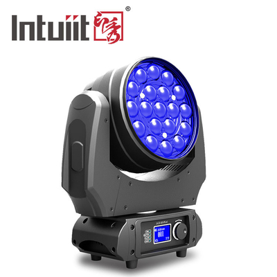 هد متحرک زوم DMX512 با زاویه باز 19*10 وات RGBW هد متحرک شستشوی پرتو 4 در 1
