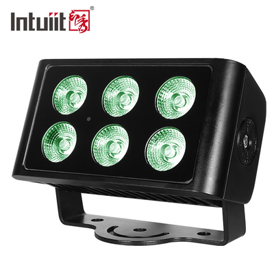 چراغ‌های LED استیج سیلاب در فضای باز 6 عدد*5 وات RGBW 4 در 1 ال ای دی وال واشر DMX Control