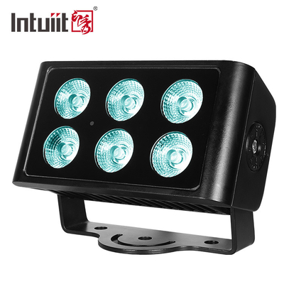 چراغ سیلاب 6X5W DMX RGBW LED Wall Wash برای پروژه نورپردازی رنگی ساختمان شهر در فضای باز ضد آب