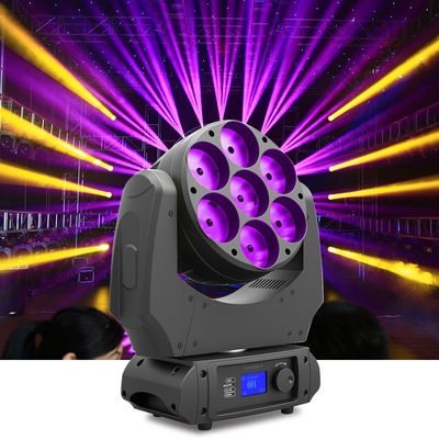 چراغ های روشنایی صحنه 7x40W 4 در 1 RGBW Wash Led Moving Head