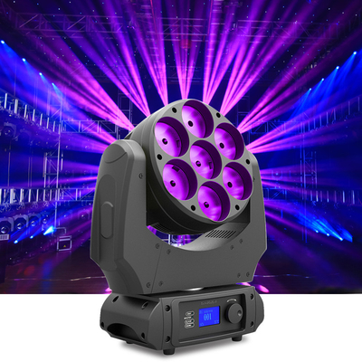 چراغ استیج LED IP65 7 x 40 وات 4 در 1 RGBW چراغ سر متحرک 4.5 درجه