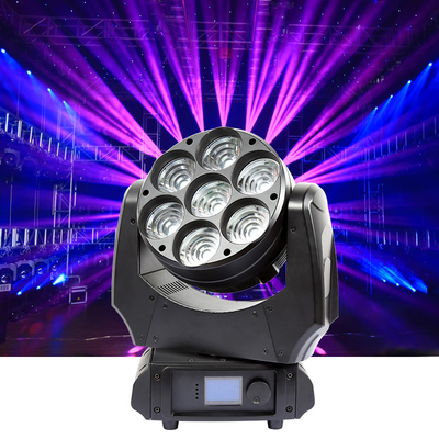 Rgbw 4 در 1 LED Beam Wash Pixel Moving Head Light Dmx Stage Moving Head 7x40w