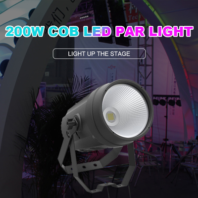 روشنایی صحنه 200w Cob Led Par Light Dmx 512 Cob Led در فضای باز Cob Par Light