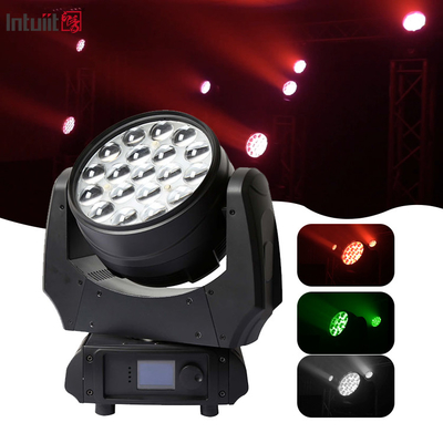 کیفیت بالا واشر زوم حرکت سر نور 19x10w 4in1 RGBW LED حرکت سر برای بخش کنسرت