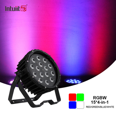 90w RGBW Led Flat Par Light چراغ صحنه Dmx کنترل دی جی دیسکو برای جشن عروسی کلیسا