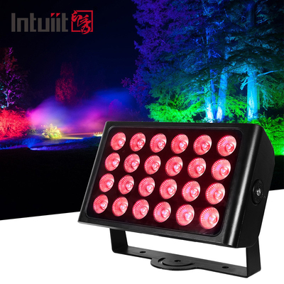 24PCS 160W چراغ رنگی شهر RGBW 4in1 ip65 ضد آب ساختمان بلند شستشوی LED چراغ صحنه رنگی شهر