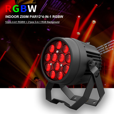 آلومینیوم آلیاژ ال ای دی فلات پار 12x10W RGBW 4in1 DMX512 برای دیسکو پارتی صحنه عروسی کنسرت تئاتر اثر نورپردازی