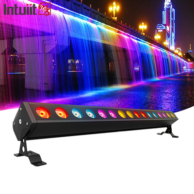 Dmx 16x5w rgbw 4in1 وال واشر نور ضد آب استیج powercon LED برای بارهای سالن