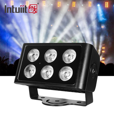 نور ضد آب RGBW LED Flood Light RGBW 4in1 City Color Light 6*5w چراغ های بیرونی LED