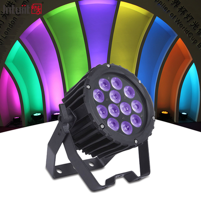 مینی چراغ شویی DMX 12X3W rgbw روشنایی دیسکو LED پار می تواند چراغ های صحنه برای دی جی دیسکو