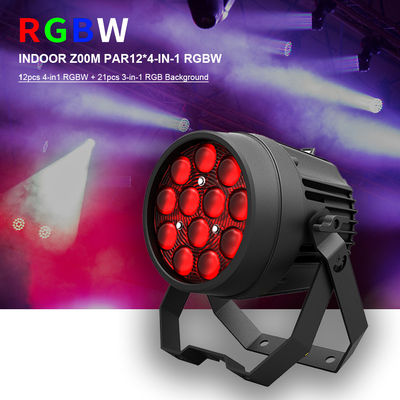 12x10W چراغ های دیسکو قدرتمند DMX 512 صدا فعال LED Par می تواند چراغ های صحنه