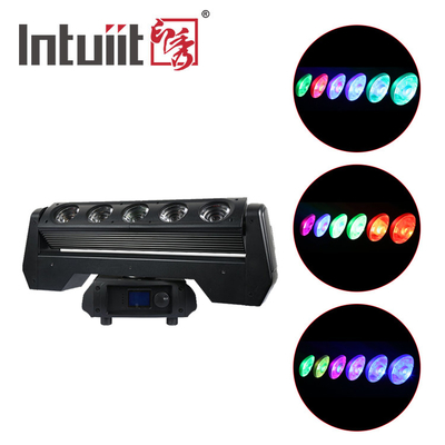 5x40W RGBW حرکت سر چرخش نور نوار حرفه ای روشنایی صحنه 4in1 نمایشگاه نوار صحنه حرکت نور سر