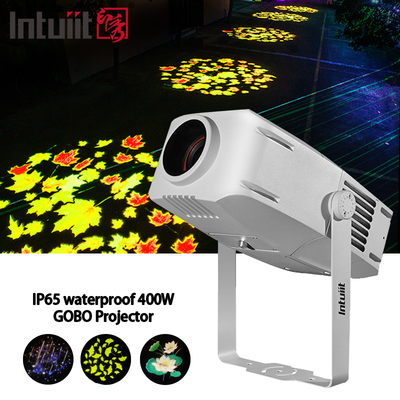 پروژکتور بیرونی گوبو 400 وات پروژکتور تبلیغاتی چرخش LED ضد آب IP65 لوگو Gobo Projector Light