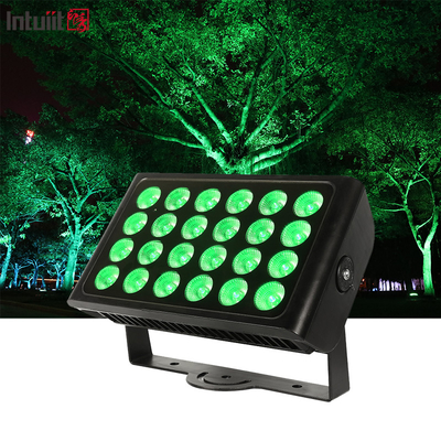 ضد آب 24pcs 160w LED Flood Light RGBW 4 In 1 City Color Light 24*10w در فضای باز چراغ های دیواری LED