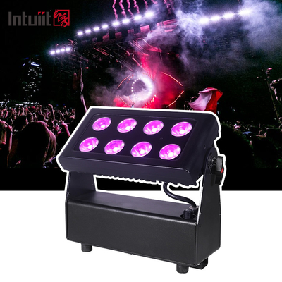 8X15W RGBW 4-in-1 LED Uplights چراغ های صحنه با باتری DJ چراغ های کنترل از راه دور و DMX