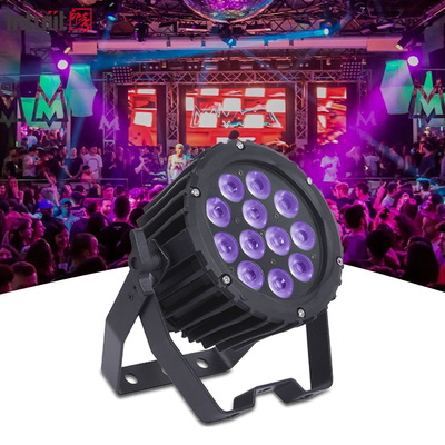 حرفه ای 12pcs 4in1 12x3W LED در خارج از خانه پار می تواند نور روشنایی صحنه RGBW آلومینیوم آلیاژ دی جی شستشو پار نایت کلوپ نور