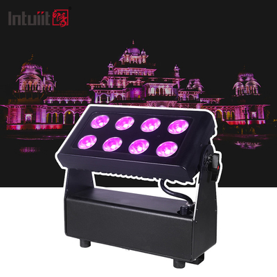 IP65 8x15w RGBW 4in1 LED سیلاب روشنایی ماشین لباسشویی رنگی برای ساختمان های بیرونی
