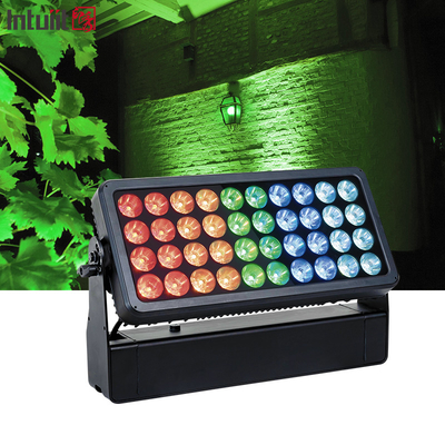 40x10W RGBW 4 در 1 چراغ فلود LED IP65 ضد آب چراغ صحنه DMX512 کنترل DJ تجهیزات دیسکو اجرا در فضای باز
