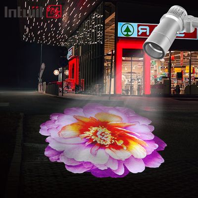 ال ای دی 60 وات آبپاش در فضای باز لوگو گوبو پروژکتور چرخش لوگو پروژکتور گوبو