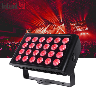 24PCS 10w ضد آب LED دیوار شستشوی نور قدرت بالا LED نور سیلاب RGBW LED نور رنگ شهر