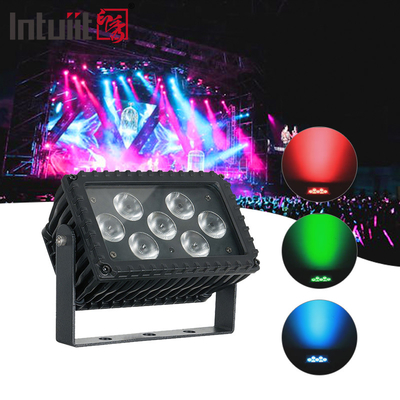 7x3W RGB در خارج از خانه چراغ LED سیلاب 25 درجه دیوار شوینده DMX کنترل