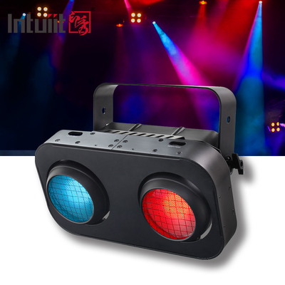 چراغ تماشاچی 2 چشم RGBW 4in1 LED cob blind 200W برای چراغ های صحنه دیسکو
