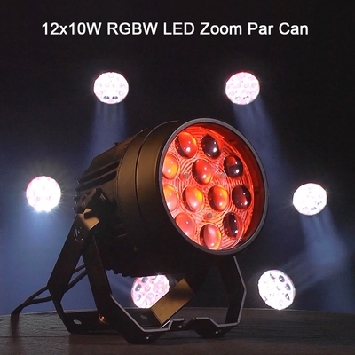 12x10W RGBW 4in1 LED Par Light چراغ های مرحله ای برای عملکرد و اثرات نورپردازی