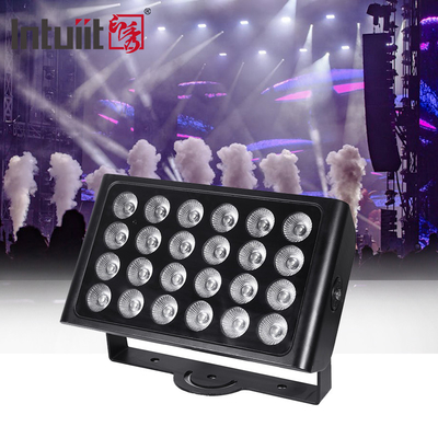 ضد آب IP65 رنگ شهر DMX512 24x10w RGBW درب LED دیوار شستشوی سیلاب نور
