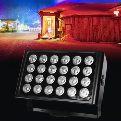 24x10w 4in1 Rgbw Led Outdoor Wall Washer چراغ های فاضلاب باغ جشن عروسی