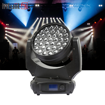 LED Wash 37x10W زوم روشنایی مرحله DMX Beam Wash چراغ های حرکت پذیر
