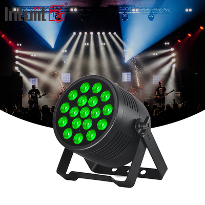 DJ Light 18pcs 20W 6IN1 RGBWA-UV Flat Par در فضای باز روشنایی معماری IP65 18x20W LED ضد آب Par