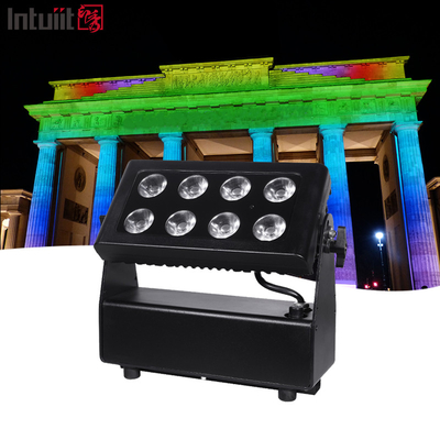 IP65 ضد آب 8x10w باطری بی سیم با برق Par Uplight
