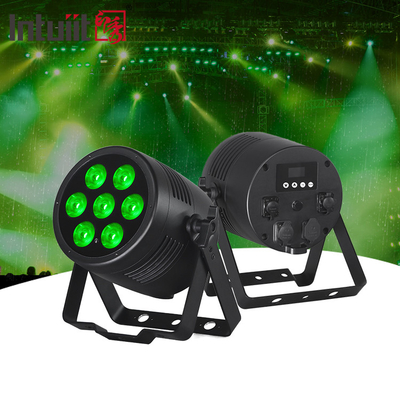 ضد آب بی سیم DMX بیرونی 7x20W RGBWA UV 6in1 IP65 LED Par Light Uplight خارجی