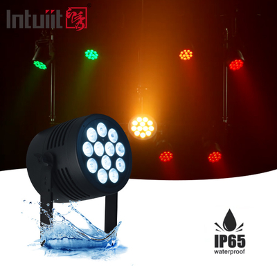ضد آب 12x20w RGBWA UV 6IN1 LED Par Light در فضای باز IP65 DMX512 Par می تواند نورپردازی مرحله ای Par