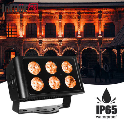 DMX512 6x5W RGBW 4in1 IP65 ضد آب دی جی عروسی صحنه دیوار شهر شستشوی بیرونی LED شستشوی نور سیلاب