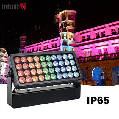 چراغ رنگی شهری LED RGBW 40*10W فضای باز، افکت پرتو، شستشو، استروب، ضدآب، وال واشر، نورافکن، IP65، حالت کنترل DMX512