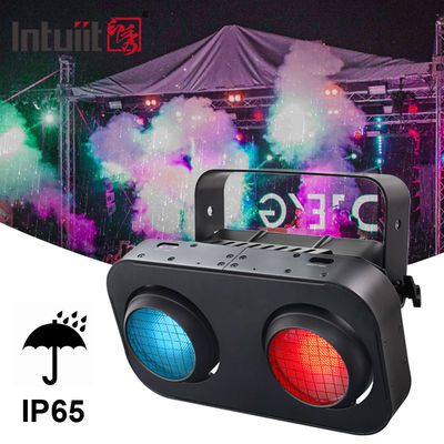 2- چشم IP65 گرم سفید / زرد / RGB 200W LED مخاطبان COB چراغ کور برای DJ کنسرت رویداد تئاتر روشنایی صحنه