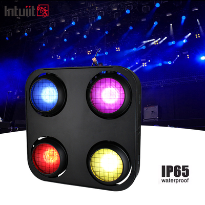 IP65 2in1 Amber & Warm White Waterproof Cob Stage Blinder Light 4x90W 4 چشم ها مخاطبان Dmx512 LED COB چراغ کور