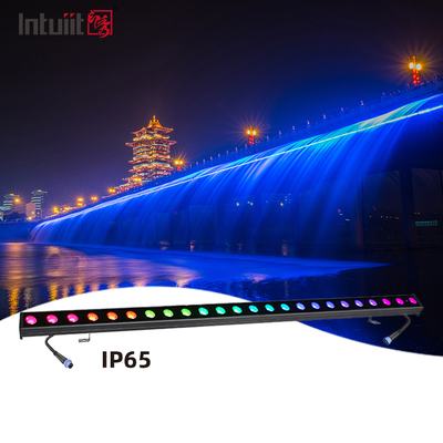 IP65 ضد آب LED RGBW دیوار روشنایی 24 * 2W بیرونی آلومینیوم لامپ بدن برای باغ و ساختمان بلند چشم انداز