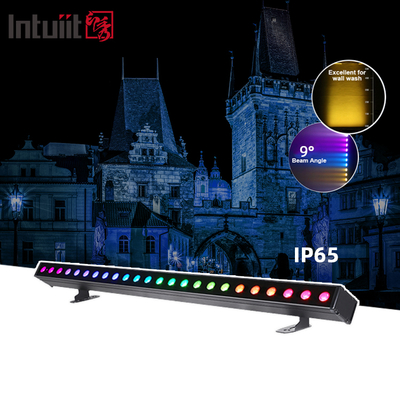 چراغ وال واشر LED باتری دار ضدآب IP65 24x2W RGBW 4 در 1، چراغ وال واشر فضای باز