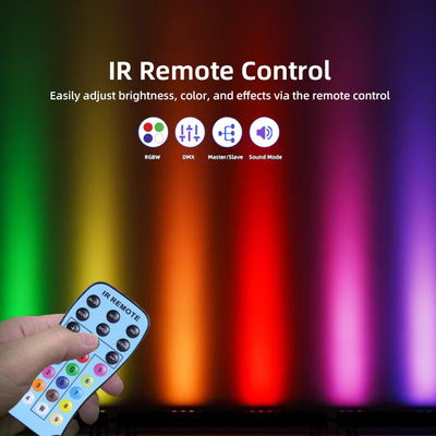شستشوی نور IP20 DMX512 راه حل هوشمند موسیقی پیشرفته 24*2W RGBW LED چراغ های خطی میله ای واشر دیواری
