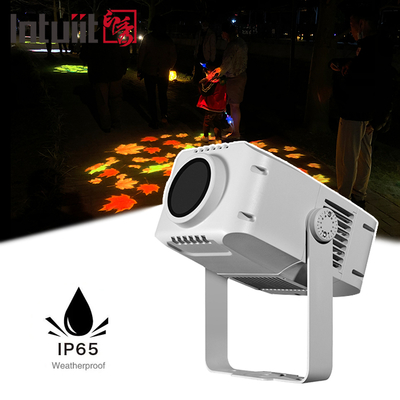 پروژکتور گوبوی فضای باز 100 وات، پروژکتور تبلیغاتی، LED چرخشی، ضدآب IP65، نور پروژکتور لوگو