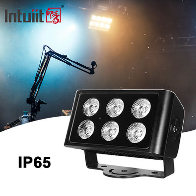 6x5W در فضای باز IP65 مربع DMX RGBW چراغ فلد LED برای ساخت و ساز نمای ساختمان چراغ فلد دیواری LED