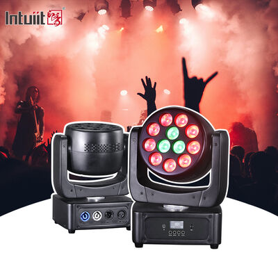 LED 12x8W حرکت چراغ سر RGBW توسط DMX 512 صدا فعال چراغ های صحنه