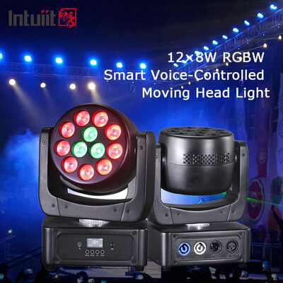 قیمت مستقیم کارخانه ال ای دی 12 * 8W RGBW حرکت چراغ صفحه نمایش با DMX512 کنترل IP20 برای جشن عروسی DJ رویدادها