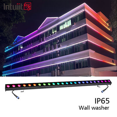 چراغ شستشوی دیوار LED RGBW DMX 2x24 وات برای کاربرد در فضای باز
