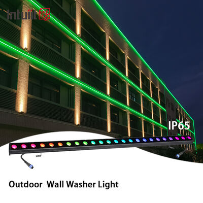 چراغ درب درب IP65 LED RGBW 24 * 2W 4-in-1 DMX512 روشنایی خطی برای معماری منظره ساختمان دکوراسیون بیرونی